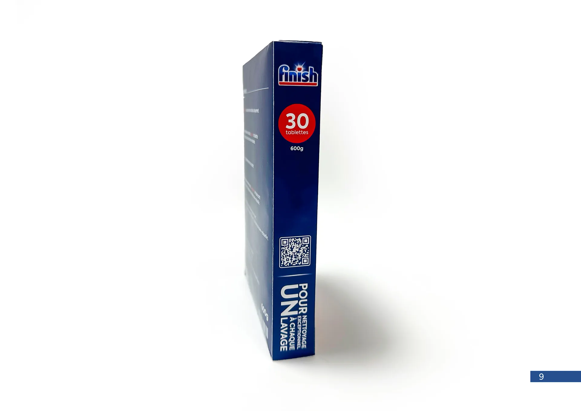 Intérieur du packaging Finish · design d'emballage